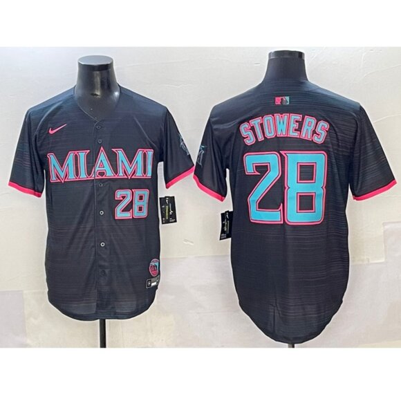 Mens Kids Youths Womens Kyle Stowers Black Stitched Jersey - Picture 1 of 1